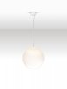 Klasyczna lampa wisząca LED biała szklana kula minimalistyczna uniwersalna możliwość ściemniania LIVANDO LE45181 Luces Exclusivas